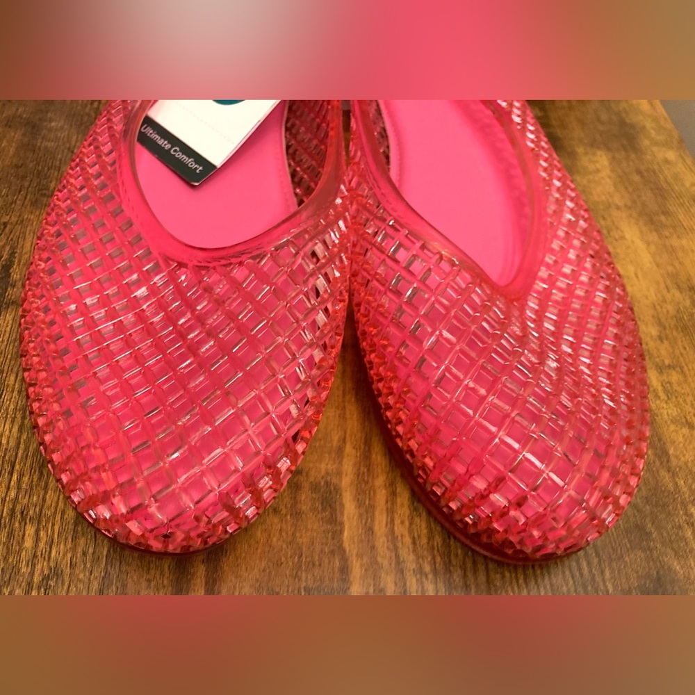 Women's Isabella Jelly Flats - Wild Fable Light Pink Size 9 new - Picture 2 of 5